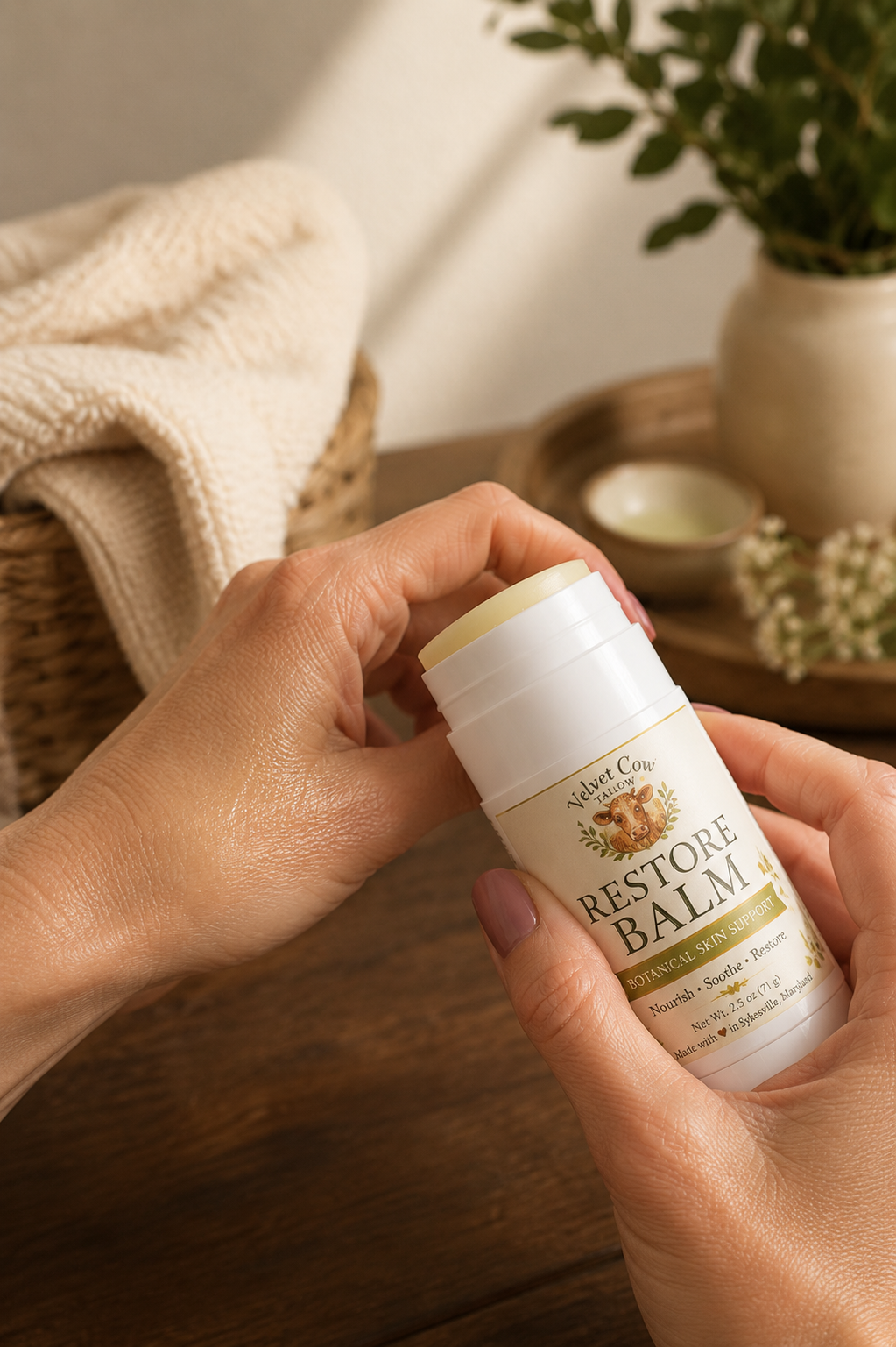 🌿 Tallow Healing Balm | Herbal Skin Restore Balm