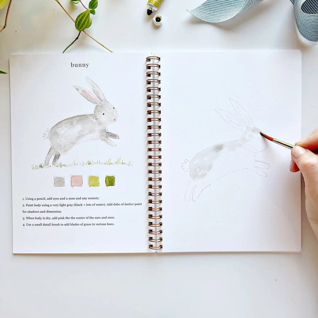Animals Watercolor Workbook