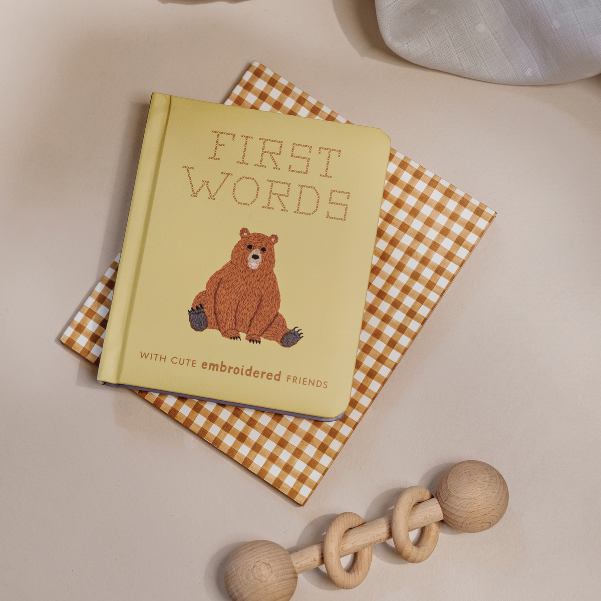 First Words with Cute Embroidered Friends